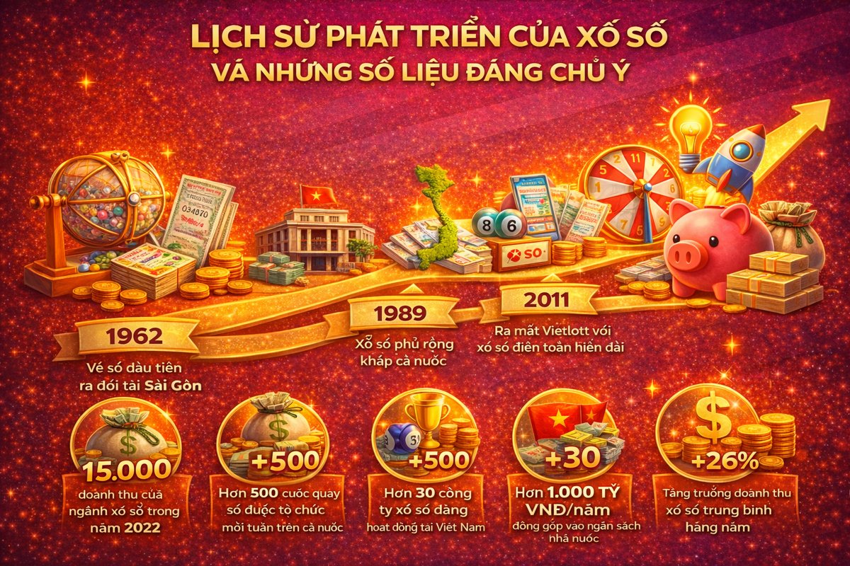 Lịch sử phát triển của xổ số và những số liệu đáng chú ý